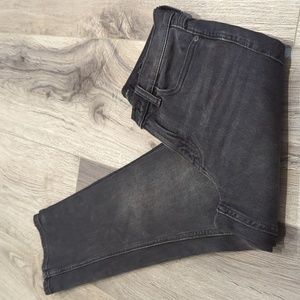 Banana Republic Charcoal Gray High Rise Straight Jeans